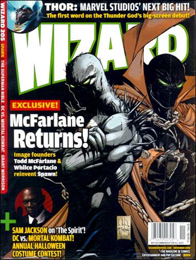 Wizard: The Magazine of Comics, Entertainment and Pop Culture issue 205-C Whilce Portacio Spawn Cover