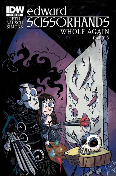 Edward Scissorhands issue 8-B Drew Rausch Subscription Cover