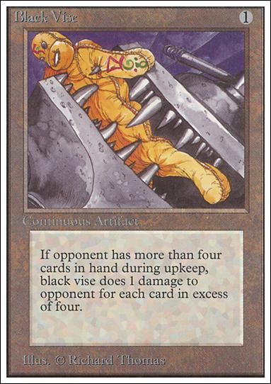 Magic the Gathering: Unlimited (Base Set) card 234 Black Vise