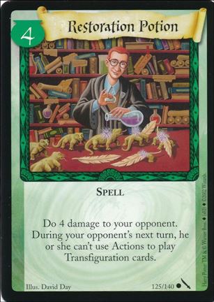 Harry Potter: Chamber of Secrets (Base Set) card 125 Restoration Potion