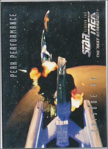 Star Trek: The Next Generation - The Episode Collection Season Two (Base Set) card 198 Peak Performance, Episode 47C