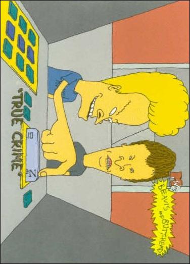 Beavis and Butt-Head (Base Set) card '5069' "True Crime"