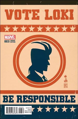 Vote Loki issue 3-B Francesco Francavilla Cover