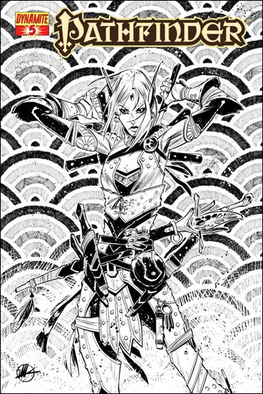 Pathfinder issue 5-F Matteo Scalera 1:25 Black & White Cover