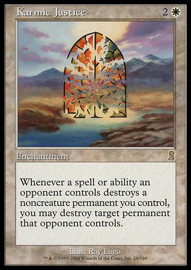 Magic the Gathering: Odyssey (Base Set) card 26 Karmic Justice