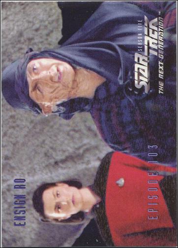 Star Trek: The Next Generation - The Episode Collection Season Five (Base Set) card 437 Ensign Ro, Episode 103B