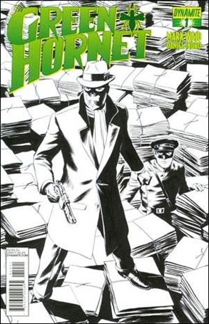 Green Hornet (2013) issue 1-C Paolo Rivera 1:15 Black and White Cover