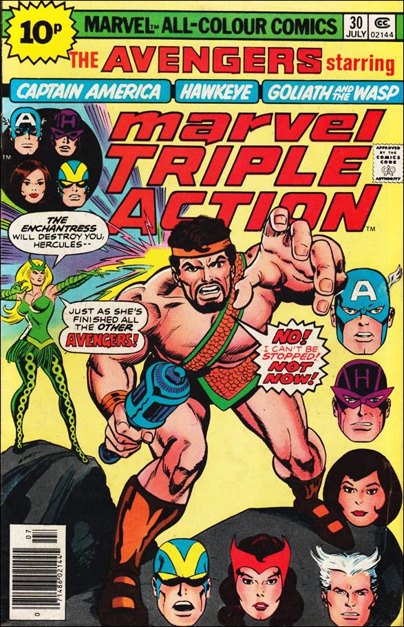 Marvel Triple Action (1972) issue 30-B UK Price Cover