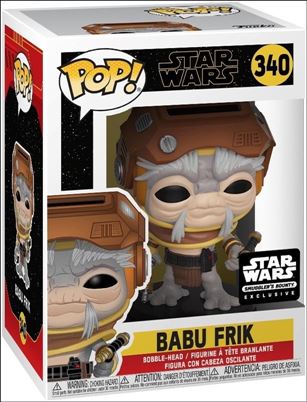 POP! Star Wars figure 340 Babu Frik Smuggler's Bounty