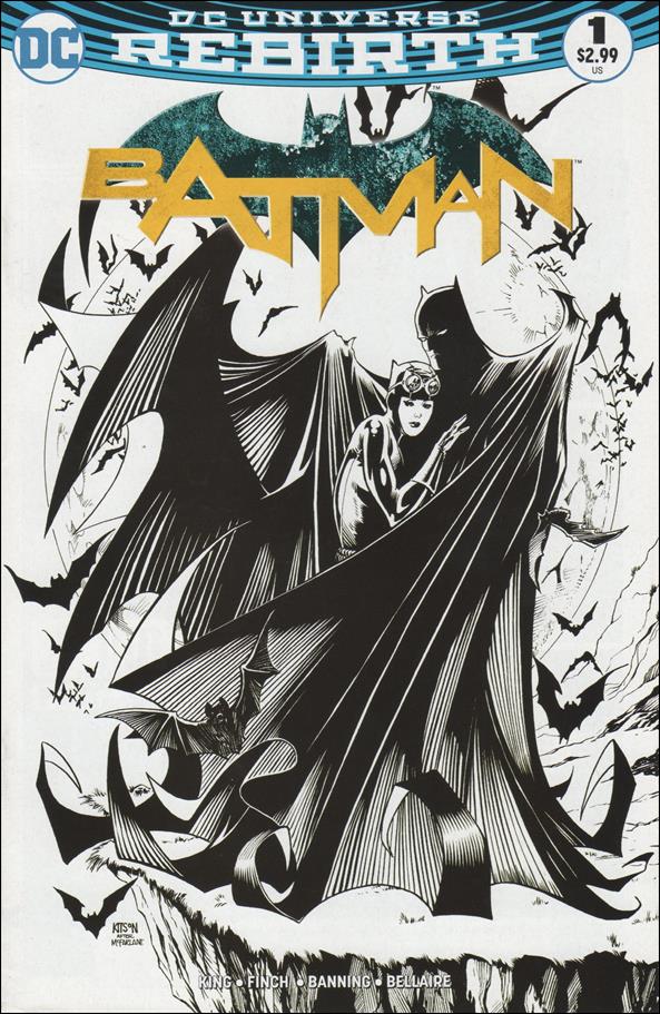 Batman (2016) issue 1-UG Barry Kitson Wizard World Comic Con Box B&W Cover