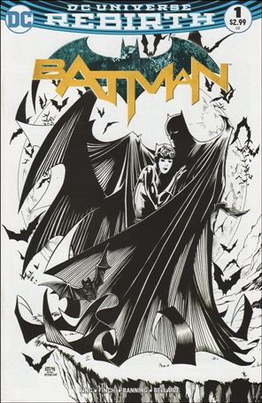 Batman (2016) issue 1-UG Barry Kitson Wizard World Comic Con Box B&W Cover