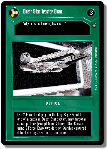 Star Wars: A New Hope Limited (Base Set) card 30 Death Star Tractor Beam