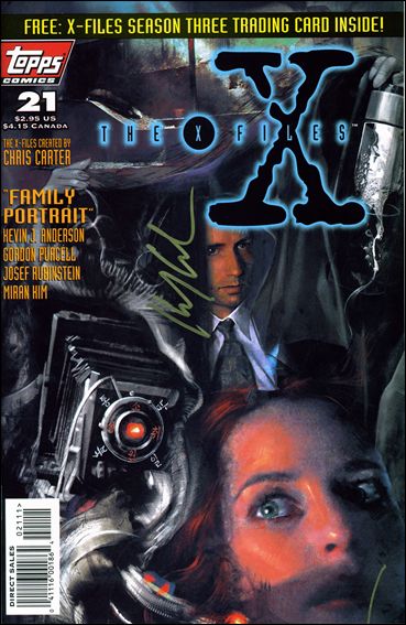 X-Files (1995) issue 21-B American Ent. (Signed by K. Anderson) w/ COA