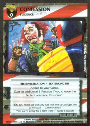 Dredd: The Card Game card 57 Confession