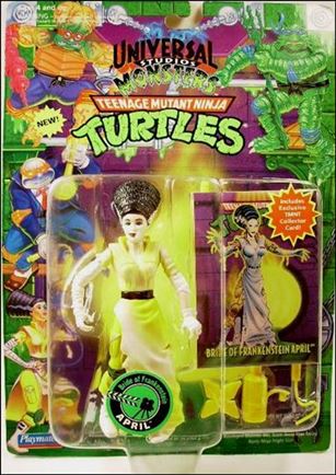 Teenage Mutant Ninja Turtles: Universal Studios Monsters figure 5 Bride of Frankenstein April (Yellow Accessories)