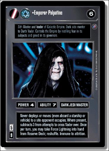 Star Wars: Death Star II Limited (Base Set) card 29 Emperor Palpatine