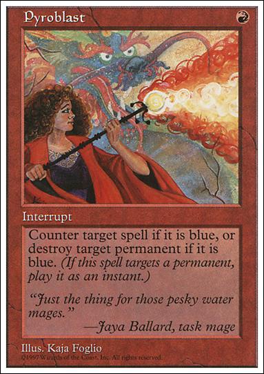Magic the Gathering: 5th Edition (Base Set) card 263 Pyroblast