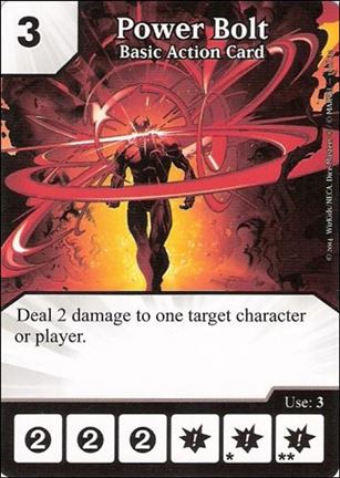 Marvel Dice Masters Avengers vs. X-Men  card 31 Power Bolt: Basic Action Card
