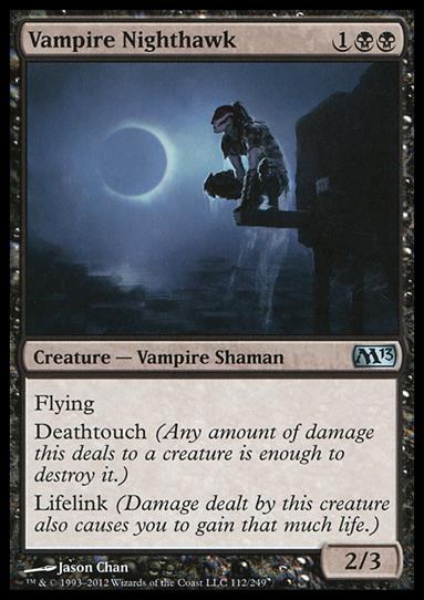 Magic the Gathering: 2013 Core Set (Base Set) card 112 Vampire Nighthawk