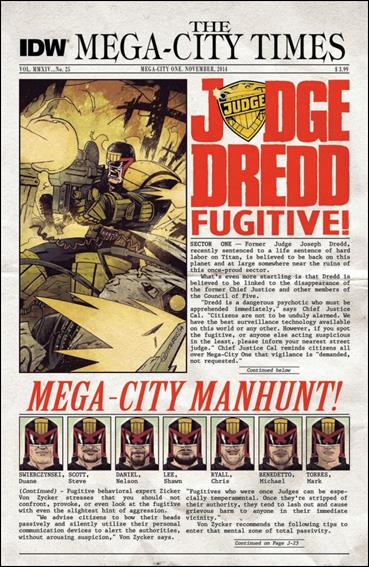 Judge Dredd (2012) issue 25 Mark Torres Standard Cover