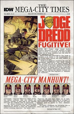 Judge Dredd (2012) issue 25 Mark Torres Standard Cover