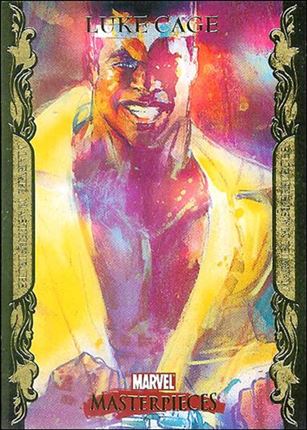 2007 Marvel Masterpieces (Parallel Gold Border Base Set) card 52 Luke Cage