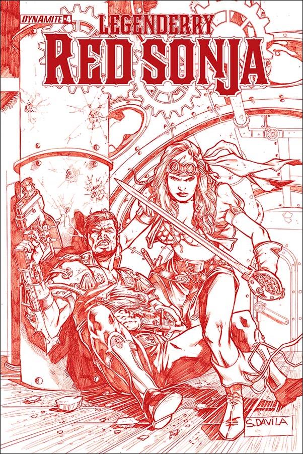 Legenderry Red Sonja (2015) issue 4-D "Blood Red" art Ultra Limited to 50