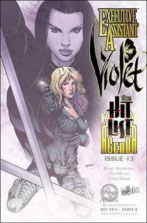 Executive Assistant: Violet issue 3-B Pop Mhan 1:8 Sketch Cover