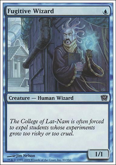 Magic the Gathering: 9th Edition (Base Set) card 80 Fugitive Wizard