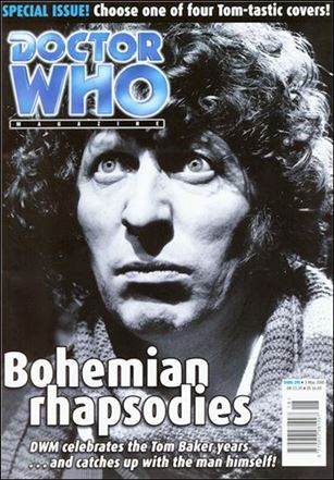 Doctor Who Magazine issue 290-B Tom Baker Head Shot Black & White Cover