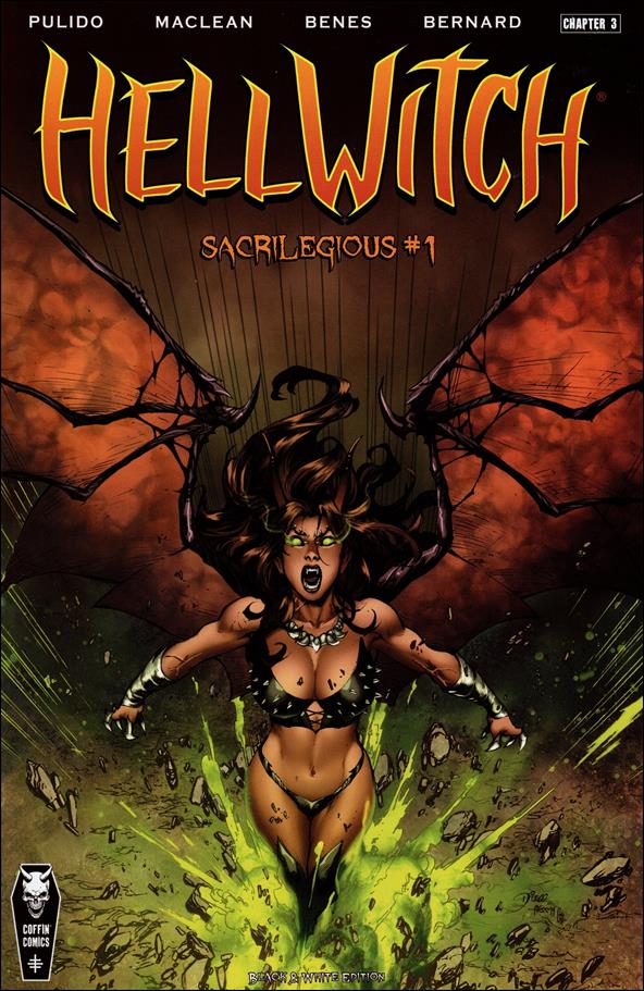 Hellwitch: Sacrilegious issue 1-B Diego Bernard Black & White Edition
