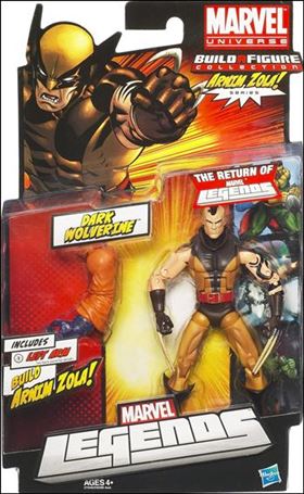 Marvel Legends (Arnim Zola Series) figure 6-B Dark Wolverine (Unmasked)