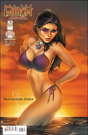 Michael Turner's Fathom (2013) issue 1-D20 Ale Garza Blue Rainbow 