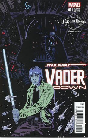 Star Wars: Vader Down issue 1-Q Michael Walsh Luke/Vader El Capitan Theatre Cover