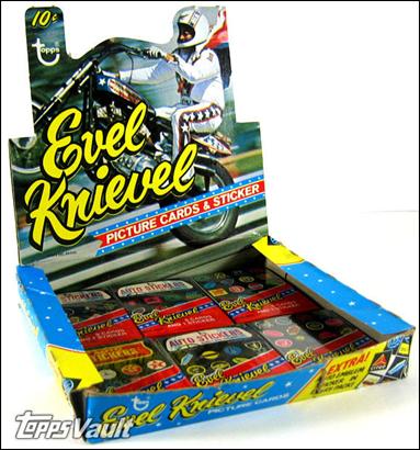 Evel Knievel card 1 Diosplay Box