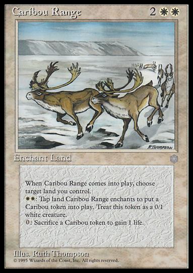Magic the Gathering: Ice Age (Base Set) card 11 Caribou Range