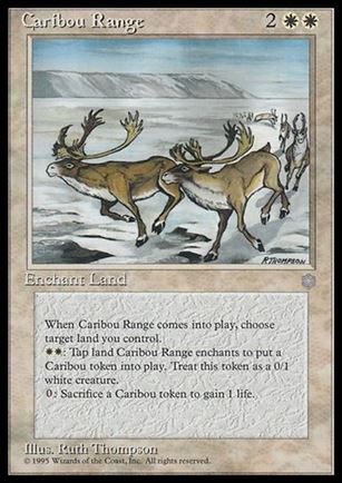 Magic the Gathering: Ice Age (Base Set) card 11 Caribou Range