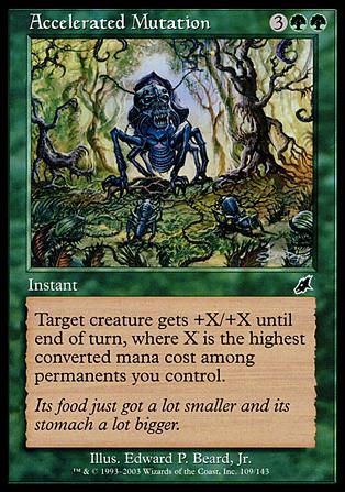Magic the Gathering: Scourge (Base Set) card 109 Accelerated Mutation