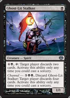 Magic the Gathering: Duel Decks: Garruk vs. Liliana (Base Set) card 34 Ghost-Lit Stalker