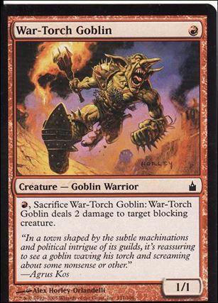 Magic the Gathering: Ravnica (Base Set)  card 151 War-Torch Goblin