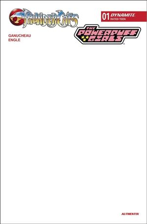 ThunderCats / The Powerpuff Girls issue 1-F Blank Authentix Cardstock Cover