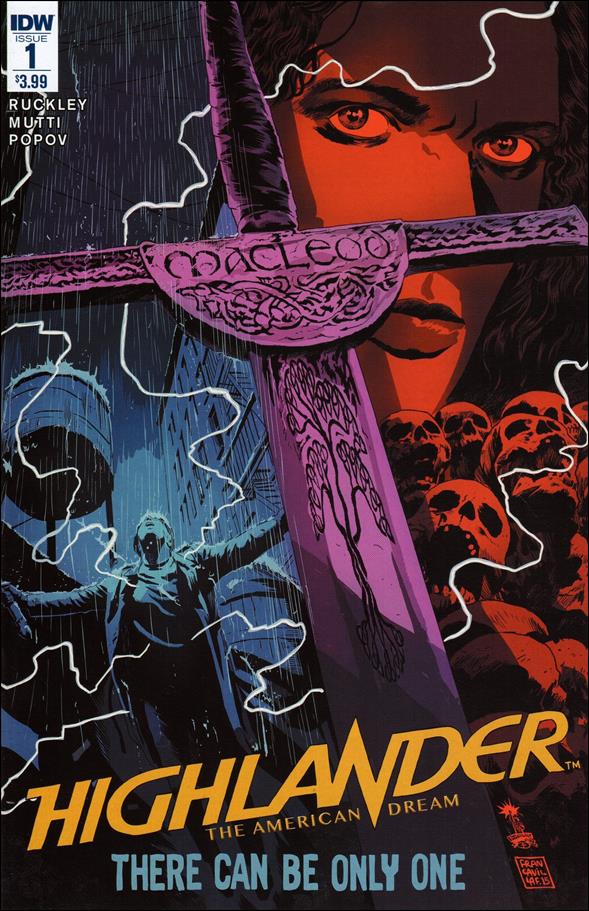 Highlander: The American Dream issue 1 Francesco Francavilla Cover