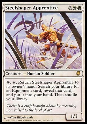 Magic the Gathering: Darksteel (Base Set) card 15 Steelshaper Apprentice