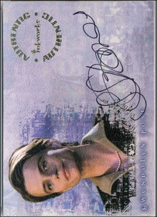 Buffy the Vampire Slayer Reflections: The High School Years (Autograph Subset) card A5 Serena Scott Thomas as Gwendolyn Post