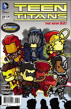 Teen Titans (2011) issue 27-B Jon Katz 1:25 Scribblenauts Cover