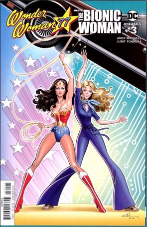 Wonder Woman '77 Meets The Bionic Woman issue 3-B Glen Hanson Cover