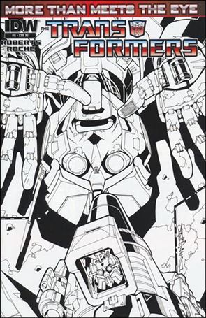 Transformers: More Than Meets the Eye (2012) issue 6-C Alex Milne 1:10 Black and White Cover