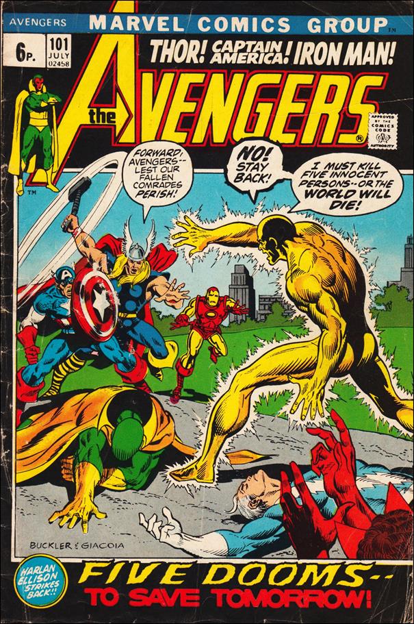 Avengers (1963) issue 101-B UK Price Cover