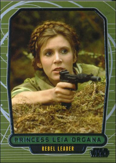 Star Wars Galactic Files (Base Set) card 154 Princess Leia Organa Rebel Leader
