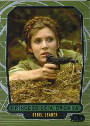 Star Wars Galactic Files (Base Set) card 154 Princess Leia Organa Rebel Leader